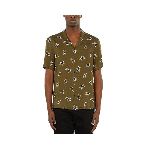 The Kooples Star Print Regular Fit Camp Shirt