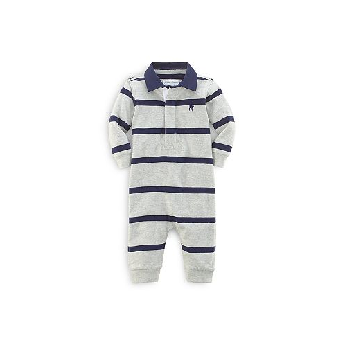 Ralph Lauren Boys Rugby Stripe Coverall - Baby