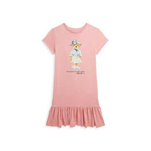 Polo Ralph Lauren Girls Cotton Jersey Polo Bear Tee Dress - Little Kid, Big Kid