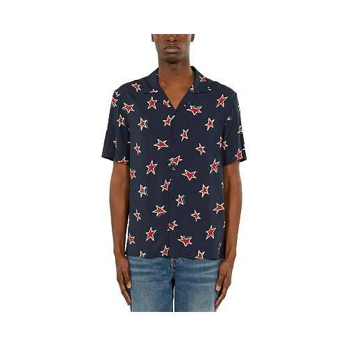 The Kooples Star Print Regular Fit Camp Shirt