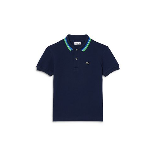 Lacoste Boys Pique Tipped Polo - Big Kid