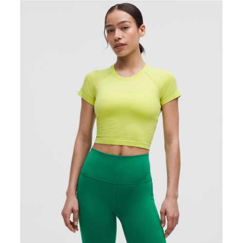 Lululemon Swiftly Tech Cropped Short-Sleeve Shirt 2.0
