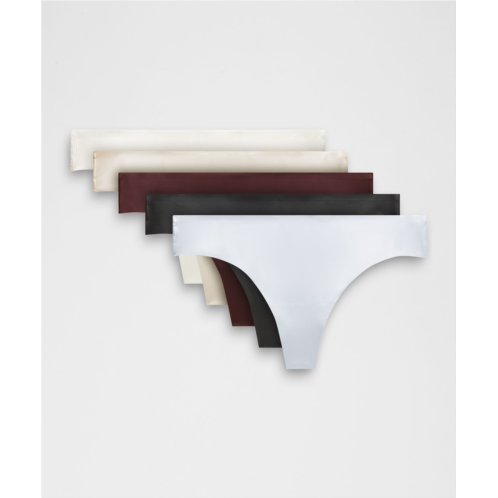Lululemon InvisiWear Mid-Rise Thong Underwear *5 Pack