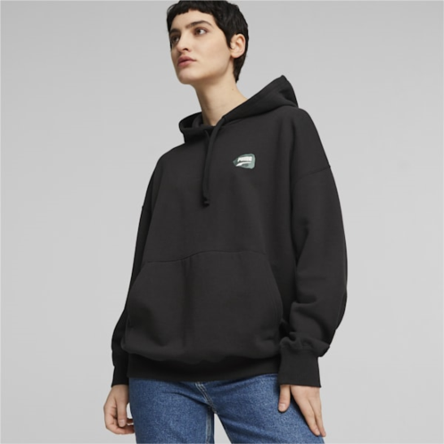 Puma DOWNTOWN Womens Oversized Graphic Hoodie