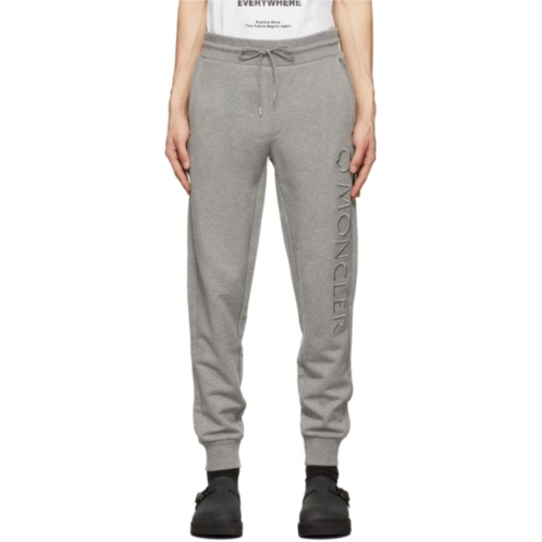 Moncler Grey Embroidered Lounge Pants