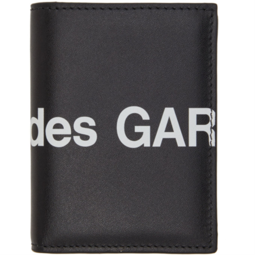 COMME des GARCONS WALLETS Black Huge Logo Card Holder