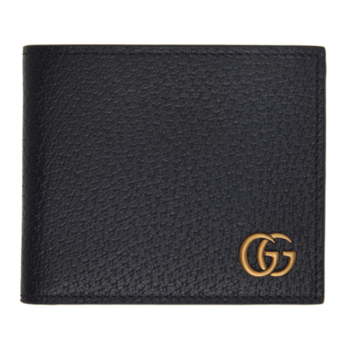 Gucci Black GG Marmont Bifold Wallet
