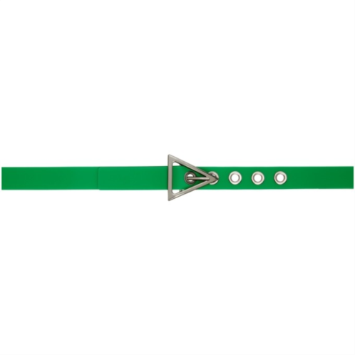 Bottega Veneta Green Triangle Belt