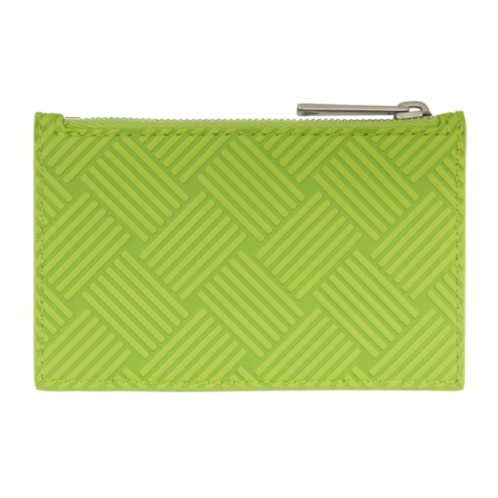 Bottega Veneta Green Zipped Card Holder