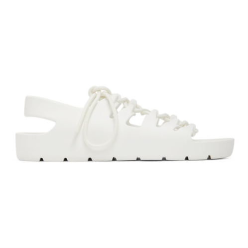 Bottega Veneta White Jelly Sandals