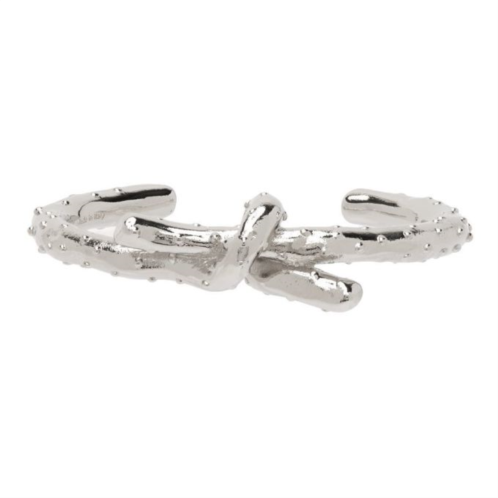 Acne Studios Silver Knot Cuff Bracelet