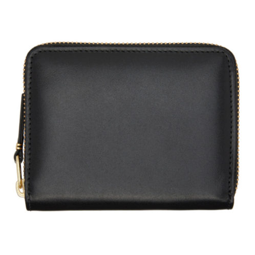COMME des GARCONS WALLETS Black Leather Multicard Zip Wallet