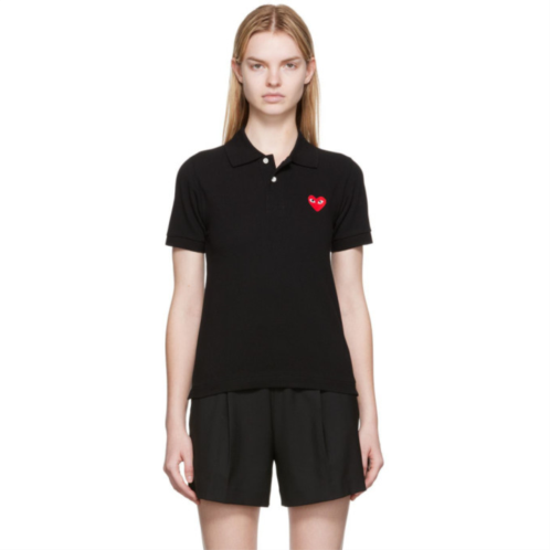COMME des GARCONS PLAY Black Heart Patch Polo