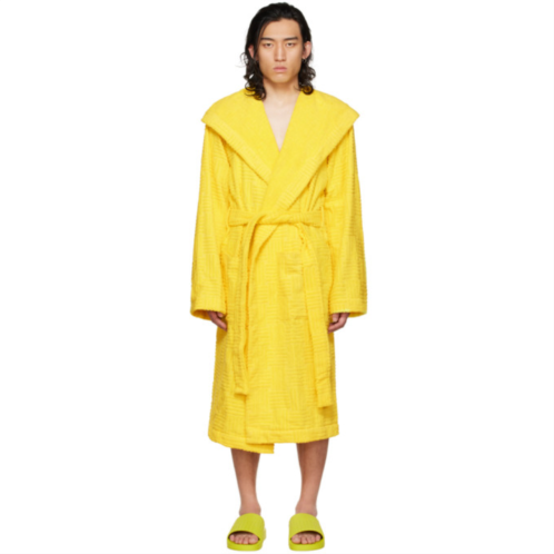 Bottega Veneta Yellow Intreccio Bath Robe