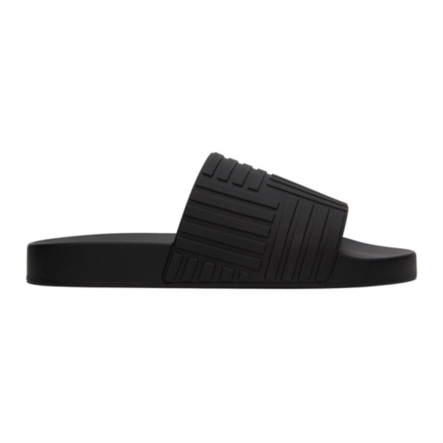 Bottega Veneta Black Slider Sandals