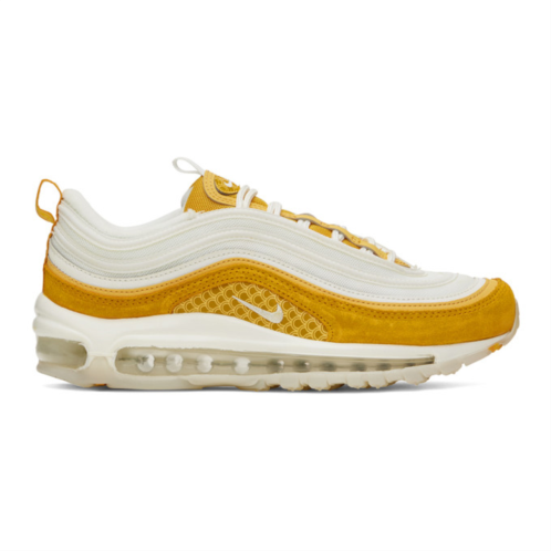 Nike White & Yellow Air Max 97 Premium Sneakers