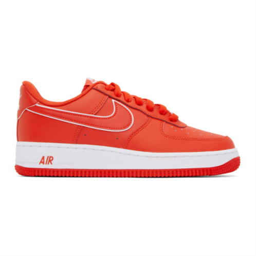 Nike Red Air Force 1 07 Sneakers