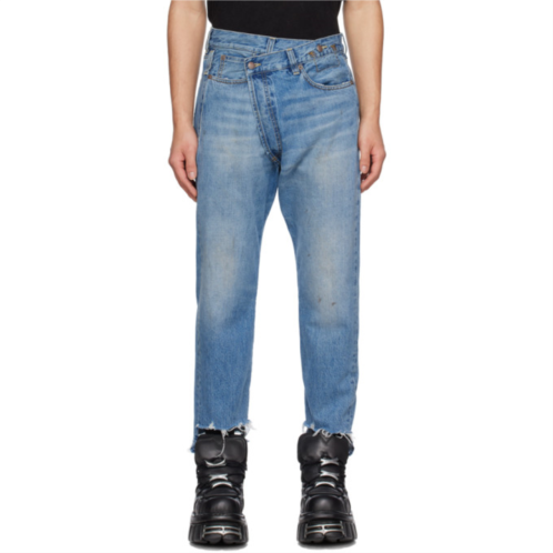 R13 Blue Crossover Jeans