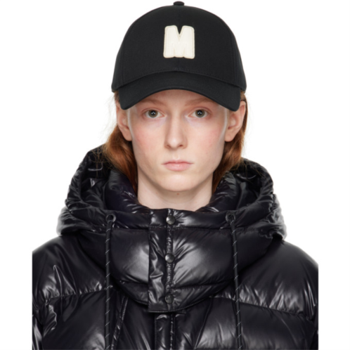 Moncler Black Applique Cap