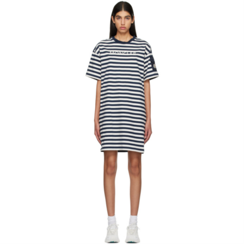 Moncler Navy & White Stripe Minidress