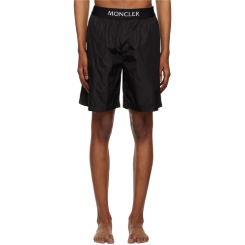 Moncler Black Three-Pocket Swim Shorts