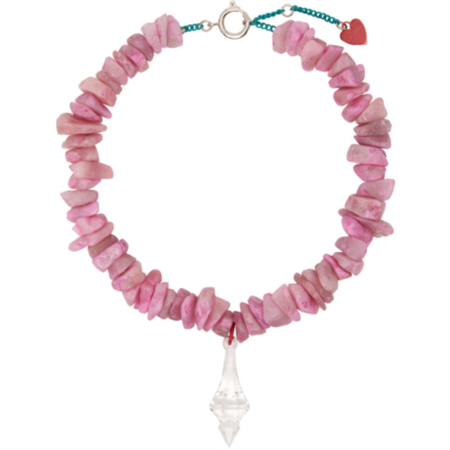 Acne Studios Pink Agate Necklace
