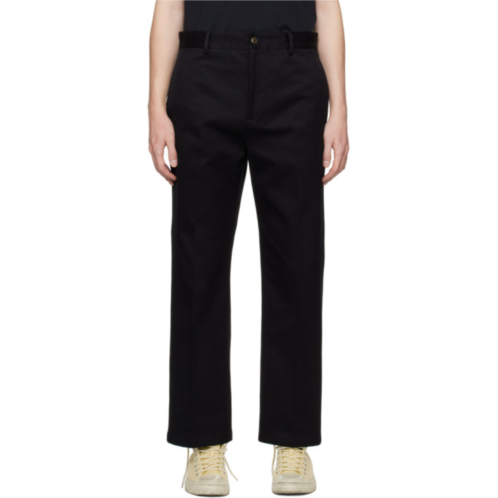 Acne Studios Black Four-Pocket Trousers