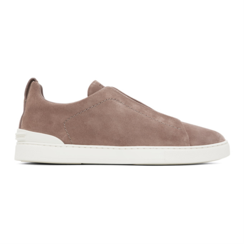 ZEGNA Pink Triple Stitch Sneakers