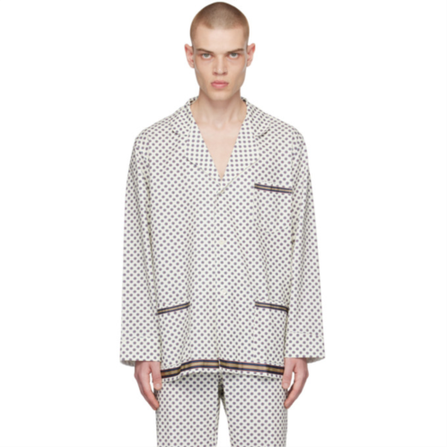 Bode Off-White Petit Motifs Pyjama Shirt