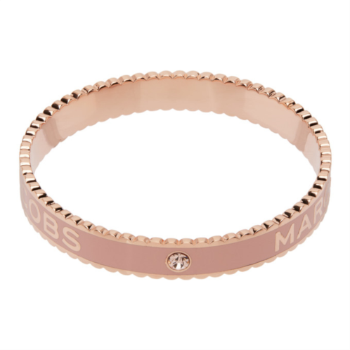 Marc Jacobs Rose Gold & Pink The Medallion Cuff Bracelet