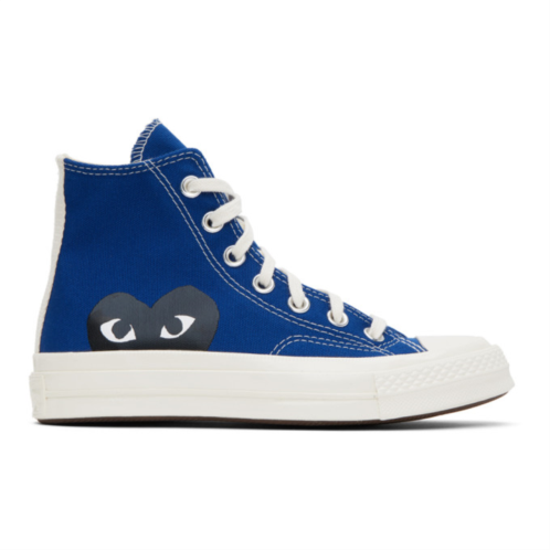 COMME des GARCONS PLAY Blue Converse Edition Chuck 70 Sneakers
