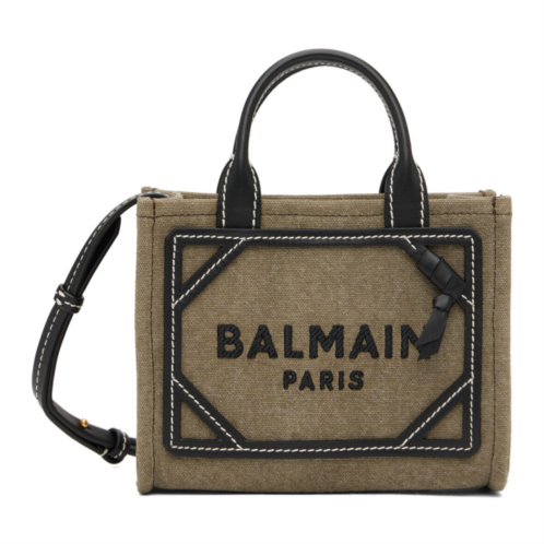 Balmain Khaki Mini B-Army Bag