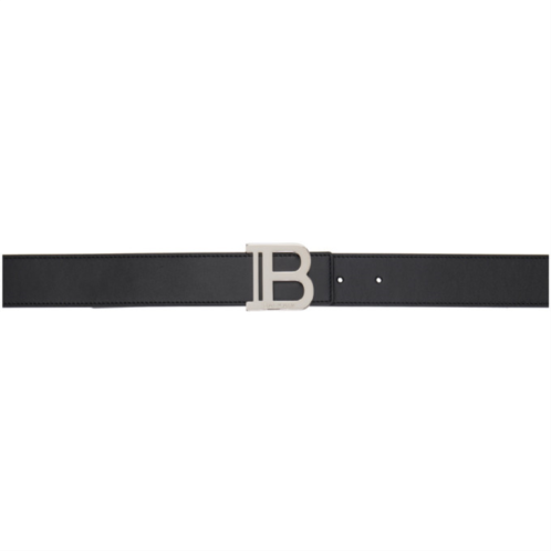 Balmain Black Calfskin Belt