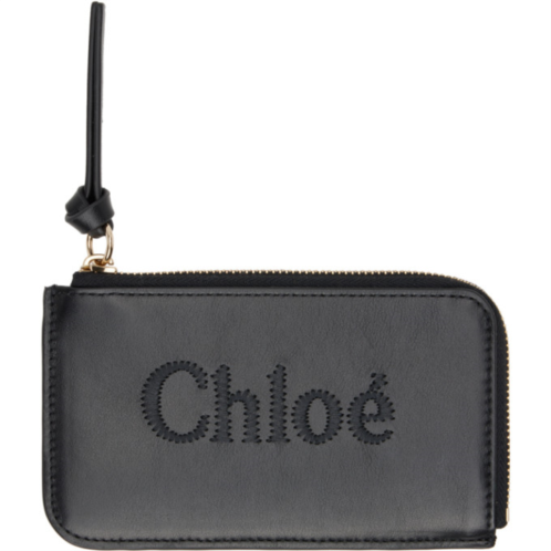 Chloe Black Small Sense Purse Wallet