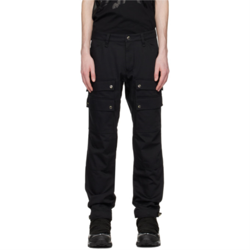 Burberry Black Embroidered Cargo Pants