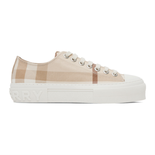 Burberry Beige Check Sneakers