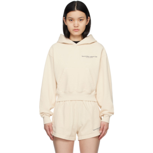 Sporty & Rich Off-White Printed Hoodie