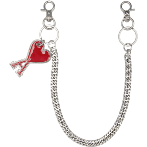 AMI Paris Red Ami de Coeur Keychain