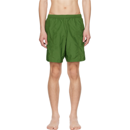 AMI Paris Green Ami de Coeur Swim Shorts