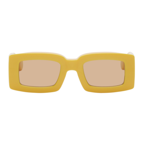 JACQUEMUS Yellow Le Raphia Les Lunettes Tupi Sunglasses