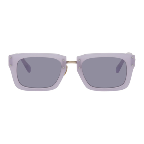 JACQUEMUS Purple Le Raphia Les Lunettes Soli Sunglasses