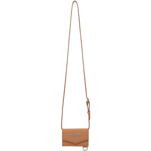 JACQUEMUS Brown Le Raphia Le Porte Azur Wallet