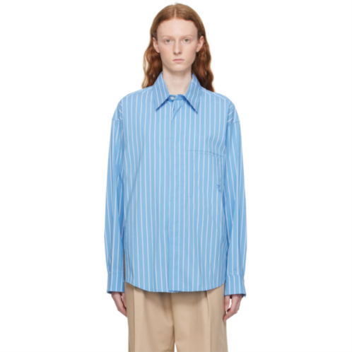WOOYOUNGMI Blue Striped Shirt