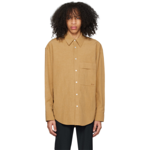 WOOYOUNGMI Brown Button-Down Shirt