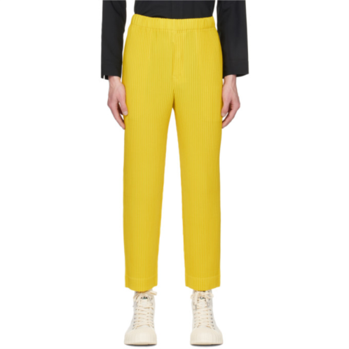 HOMME PLISSEE ISSEY MIYAKE Yellow Monthly Color March Trousers