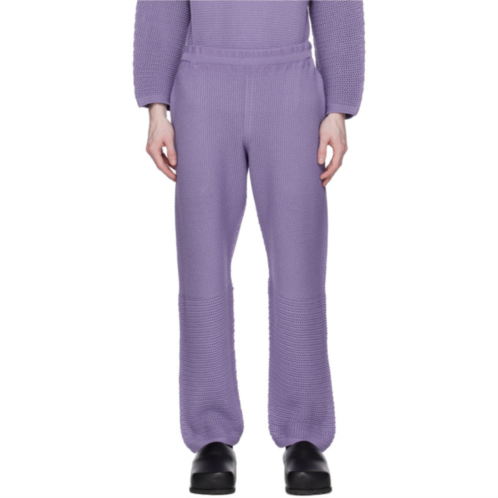 HOMME PLISSEE ISSEY MIYAKE Purple Seamless Trousers