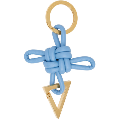 Bottega Veneta Blue Triangle Key Ring