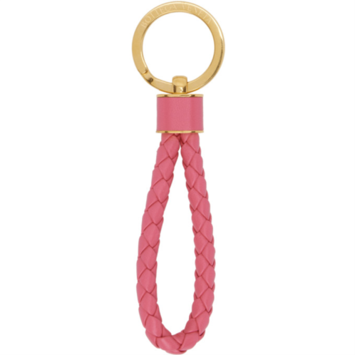 Bottega Veneta Pink Intrecciato Keychain