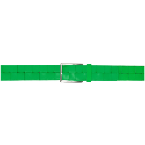 Bottega Veneta Green Maxi Intreccio Belt