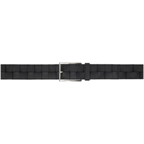 Bottega Veneta Black Maxi Intreccio Belt